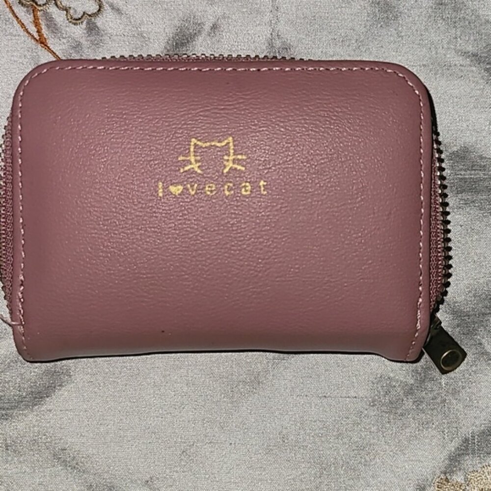 I Love Cat Spacious Card wallet Nwot- Copy